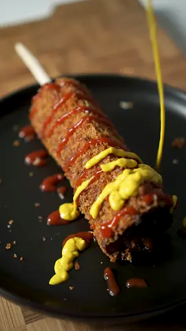 Fried Sausage Bread  #asmr #food #cooking 