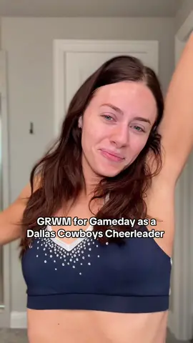 Whats your hype song? 👀 BTS of me getting ready for gameday as a DCC!  #grwm #dcc #gamedaymakeup #nflcheerleader #fullglammakeup #dancing #hypemorning 