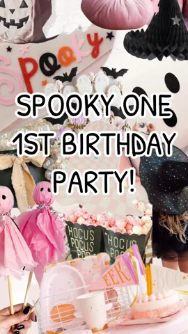 Spooky One 1st Birthday Party Theme 👻 Link in bio to shop! 