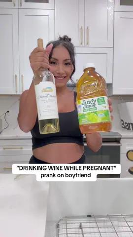 “Drinking wine while pregnant” prank on boyfriend #pov #relatable #realitytv #prankonboyfriend #pregnant 