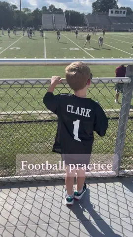 Case loves watching his dad at football practice!🏈 #footballtiktok #fyp #dadandson #toddlersoftiktok 
