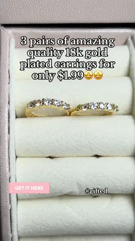 #gifted these are so amazing and so affordable 🤩 #earrings #hoopearrings #goldplatedhoops #CapCut 