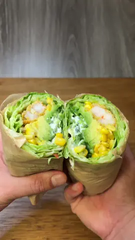 Shrimp Avocado Lettuce Wrap 🍤 #fyp #foryou 