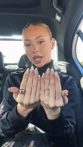 Round 2 with glam 🙏🏼 Dripping in gold ✨