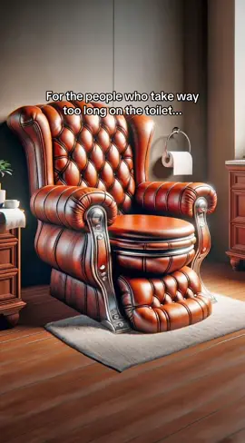I need one of these leather armchair toilets immediately! 🤣🤣🙏🏼 #bathroommakeover #bathroomremodel #toilet