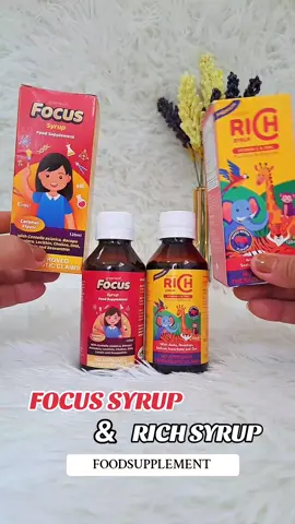 2Pack Focus Syrup & Rich Premium C Syrup DHA COMPLEX & VITAMINC W/ ZINC #FOCUS #focussyrupforkids #richsyrup #vitaminsforkids 