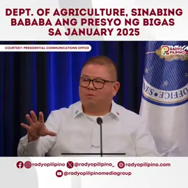 PRESYO NG BIGAS, INAASAHANG BABABA SA ENERO  PANOORIN: Sinabi ng Department of Finance at Department of Agriculture na mas mararamdaman na pagdating ng Enero ang epekto ng tariff reduction sa presyo ng bigas. Sinabi umano ni DA Secretary Francisco Tiu Laurel Jr. sa press briefing sa Malacañang, na inaasahan nilang mag uumpisang bumaba ang presyo ng bigas sa Oktubre, dahil paubos na ang mga nabiling imported na bigas na mahal ang presyo.  Dagdag pa ni Laurel, na aabot sa 5-7 pesos kada kilo ang ibababa ng presyo ng bigas sa merkado. Ibig sabihin ang mga 50+ pesos na bigas ngayon ay inaasahan nilang magiging 40+ sa buwan ng Enero. | via Anne Go #RPNews 