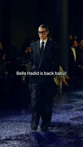 #BellaHadid kicked off #ParisFashionWeek making her triumphant return to the runway at YSL’s SS25 show.  Keep up with all the #FashionMonth content via the link in bio.  #YSL #FashionMonth 