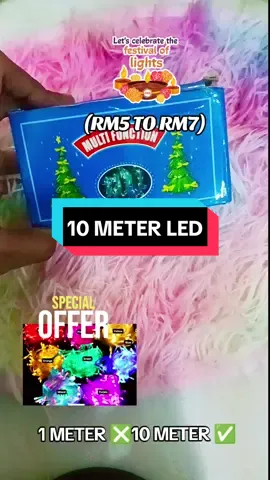 10 METER LED LIGHT ✅️✅️✅️ #ledlight #blingbling #contentcreator #deepavali2024 #fyp #ledlights 