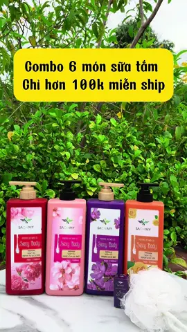 Combo 4 chai sữa tắm sachimy tặng boong tắm tặng nước hoa bimbim hơn 100k miễn ship#suatam #suatamnuochoa #suatamtrangda #suatamsachimy #sachimy 