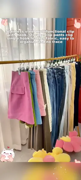 22 PCS Anti-rust Clip Space-saving Clothespin Hat Pants Storage Hanging Travel Hook Hanger Household Organiser Laundry Lightweight Room Stainless Steel Waterproof