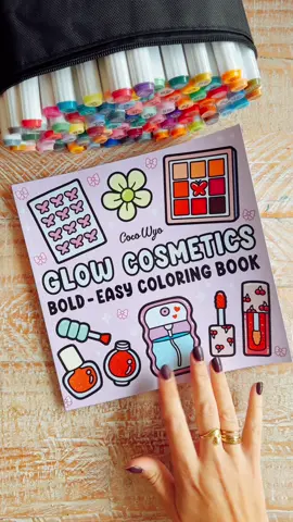 Come and colour a page from my @cocowyocoloring Colouring book with me! 💄 #colourwithchloe #colorwithme #colourwithme #cocowyocoloringbook #cocowyocoloring #glowcosmeticscoloringbook #makeupcoloringbook #beautycoloringbook #colouringtok #coloringtok #coloringtiktok #colouringtiktok #satisfyingcoloring #asmrcoloring 