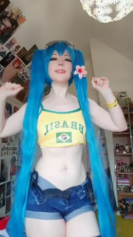 Brazilian Miku🩵 #hatsunemiku #mikucosplay #hatsunemikucosplay #vocaloid #fypシ 