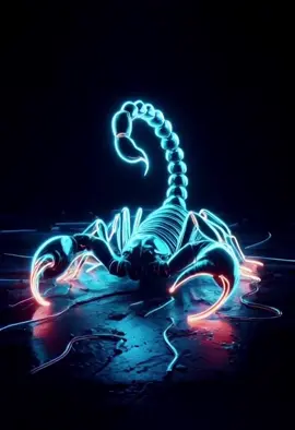 Neon Scorpion Approach: A glowing neon scorpion crawls slowly forward, its sharp legs leaving vivid trails of light with each deliberate step. The glowing pincers and tail pulse menacingly as it approaches, casting eerie reflections in the neon-lit darkness. Each movement creates a sense of impending danger, drawing the viewer into the scorpion's glowing, hypnotic approach. #NeonScorpion #LiveWallpaper #CreepingThreat #GlowingTrails #NeonGlow #ImmersiveVisual #aiWallpapers 