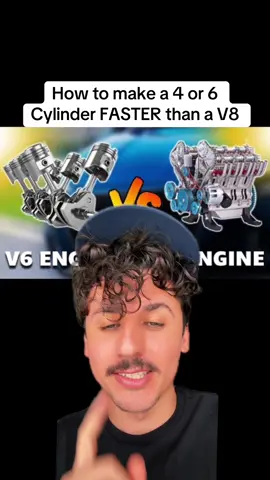 How to be faster than a V8 is EASY!!! 🏎️💨 #greenscreen #v6 #4cylinder #v8 #howto #makecarfaster #fastcars #supercharger #fyp #creatorsearchinsights #nitrous #turbo 