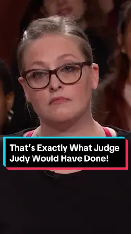That's exactly what Judge Judy would have done!  #judgejudy #tv #tvshow #legaltiktok 