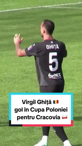 Virgil Ghiță 🇷🇴 a jucat 120 de minute și a marcat un gol pentru Cracovia 🇵🇱 însă echipa sa a fost eliminată din Cupa Poloniei de Sandecja 🇵🇱 din liga a 3-a poloneză cu scorul de 2-3. Virgil Ghiță a reușit astfel să marcheze în a treia partidă consecutivă pentru Cracovia, 2 în campionat si unul în cupă. #romania #poland #polishcup #cracovia #ghita #virgilghita #echipanationala #gol #goal #header #fotbal #football #vreaufotbal #vf #fy #fypage #foryou 