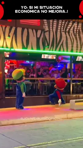 Si la cosa no mejora 😮‍💨 tocara improvisar..! #Mario #Luigi #YoQuieroBailar #IvyQueen #Regueton #baile  #JCLiveMusic