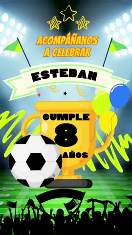 #CapCut #invitaciones #cumpleaños #viraltiktok #futbol⚽️ #parati #template 