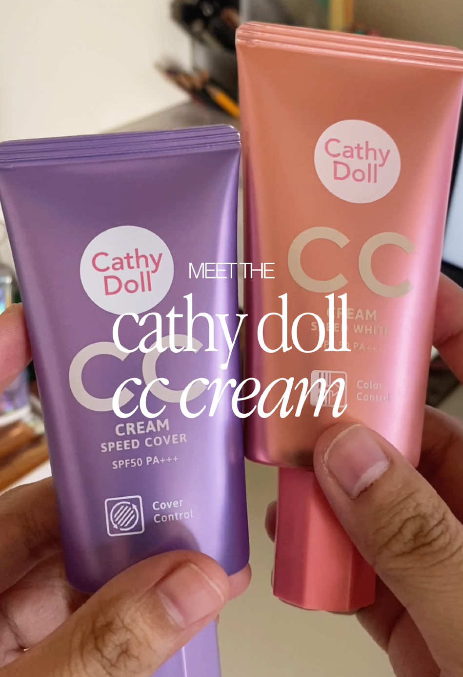 don’t sleep on @cathydollphils products 🙈 love the texture of these cc creams, perfect for the ph weather ☀️ #cathydoll #cccream #makeup #ugc #ugccreator #ugcphilippines 