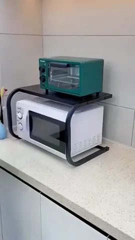Kitchen Rack Microwave Rack U-Shaped Oven Shelf Home  Storage Bracket Rice Cooker Rack Desktop Organiser Steel