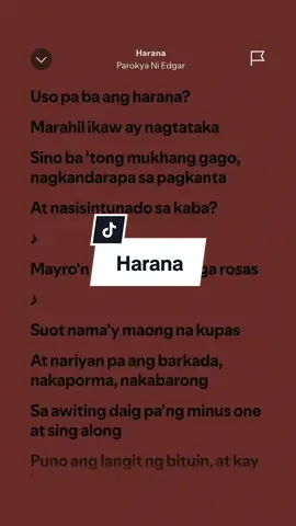 Harana 🎶 - Parokya ni Edgar #fyp #HoneyLyricss #spotify 