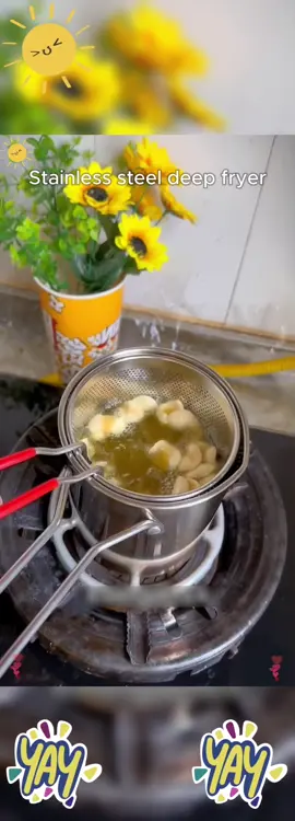 I really like this stainless steel deep fryer. #Pot #Deep frying #Kitchen