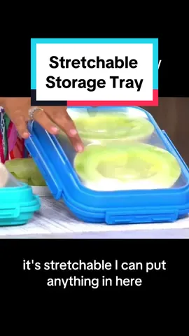 Stretchable Storage Tray by Prepology on QVC #kitchengadget #lunchbox 
