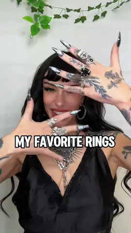 next accessory round up girlypops! My favorite rings! Here are a few of my current favorites brands: @Clocks + Colours @Statement Collective  @Regalrose @🖤 Bloody Mary Metal 🖤 @Lively Ghosts LOX AND CHAIN  happy sad ring, star ring are from a flea market sinner ring was won in a giveaway years ago and I can't remember the brand!!