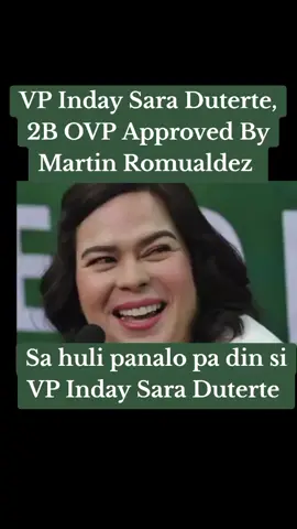 VP Inday Sara Duterte, 2B approved by Martin Romualdez #OVP #VPISD #HOR #SEO #FYPSpotted 