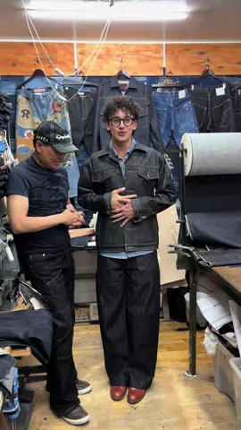Kingston wearing our new style “The Beetle” We appreciate you guys for coming by and checking out our work 🙏 #denim #baggyjeans #widelegjeans #fashiontiktok 