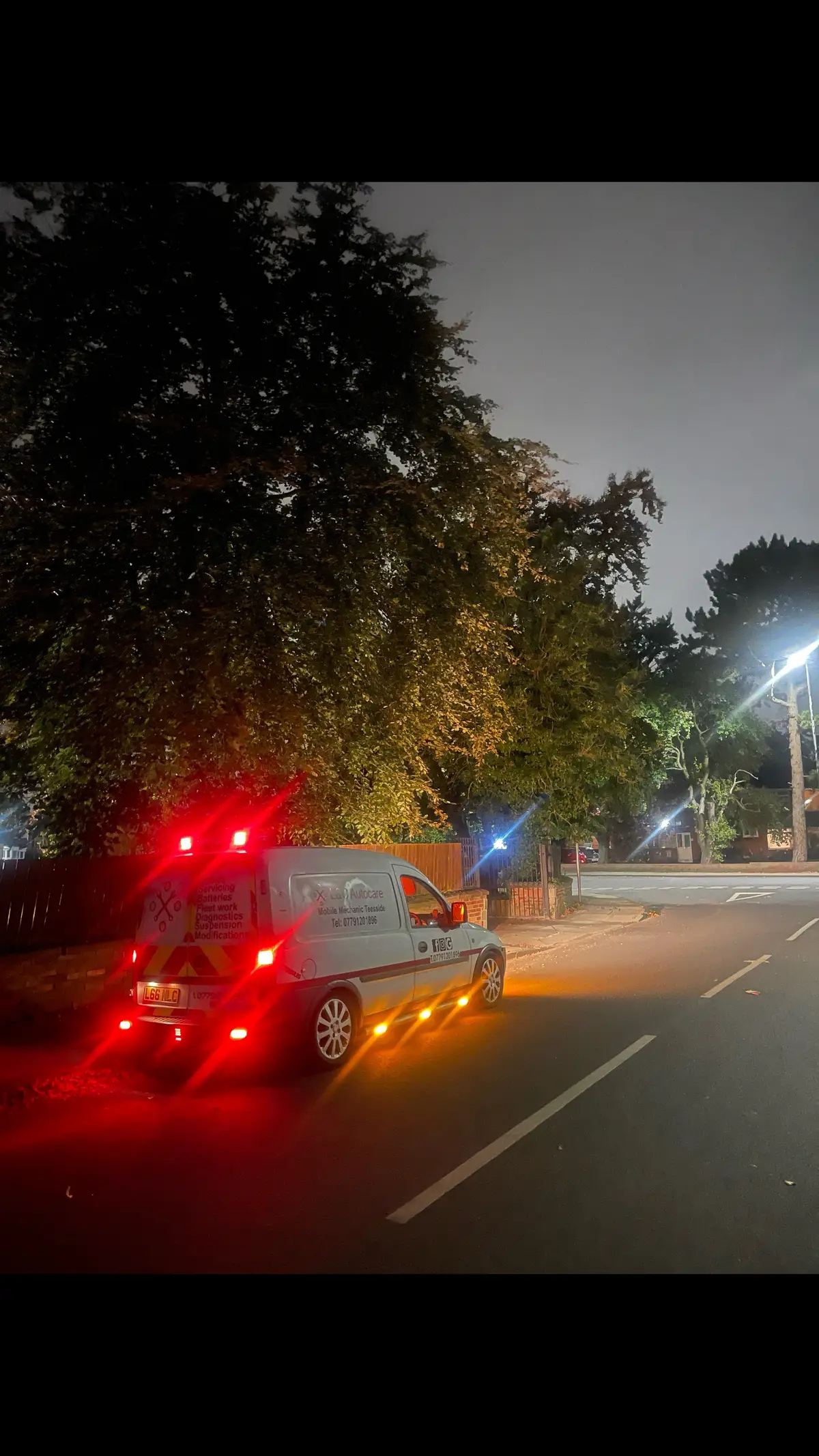 She lights up well 🚨#overthetop #mechanic #van #chapter8 #mobilemechanic #combo 