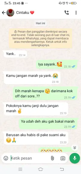 resiko punya selingkuhan istri orang,,tiap malam Jumat dpt chat gini 🥺 #candagaess😊😊🙏🏻😋 