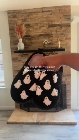 How cute are these! 👻 #spookyszn #ghostslippers #fallaesthetic #fypシ゚viral #tiktokshopfinds 