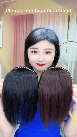Wearing this wig, the white hair disappears and people look better.#tiktokshop #look #hair #hairstyle #wig #headband #jiafahairband #Shuizuanhairband 