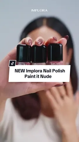 Siapa bilang warna nude itu bosenin? Belum kenal sih sama [NEW] Implora Nail Polish ‘Paint It Nude’!🫶🏻 Dengan 6 warna nude yang kece, kamu bisa tampil natural sekaligus stylish. Mau yang soft atau bold? Coba pilih sekarang💕 #implora #imploracosmetics #nailpolish #nudecolour