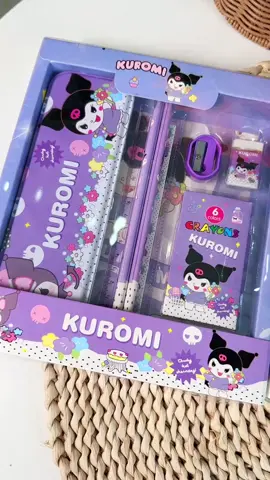 No child can refuse this #Sanrio stationery set, hurry up and prepare #stationery for your baby #kuromi 