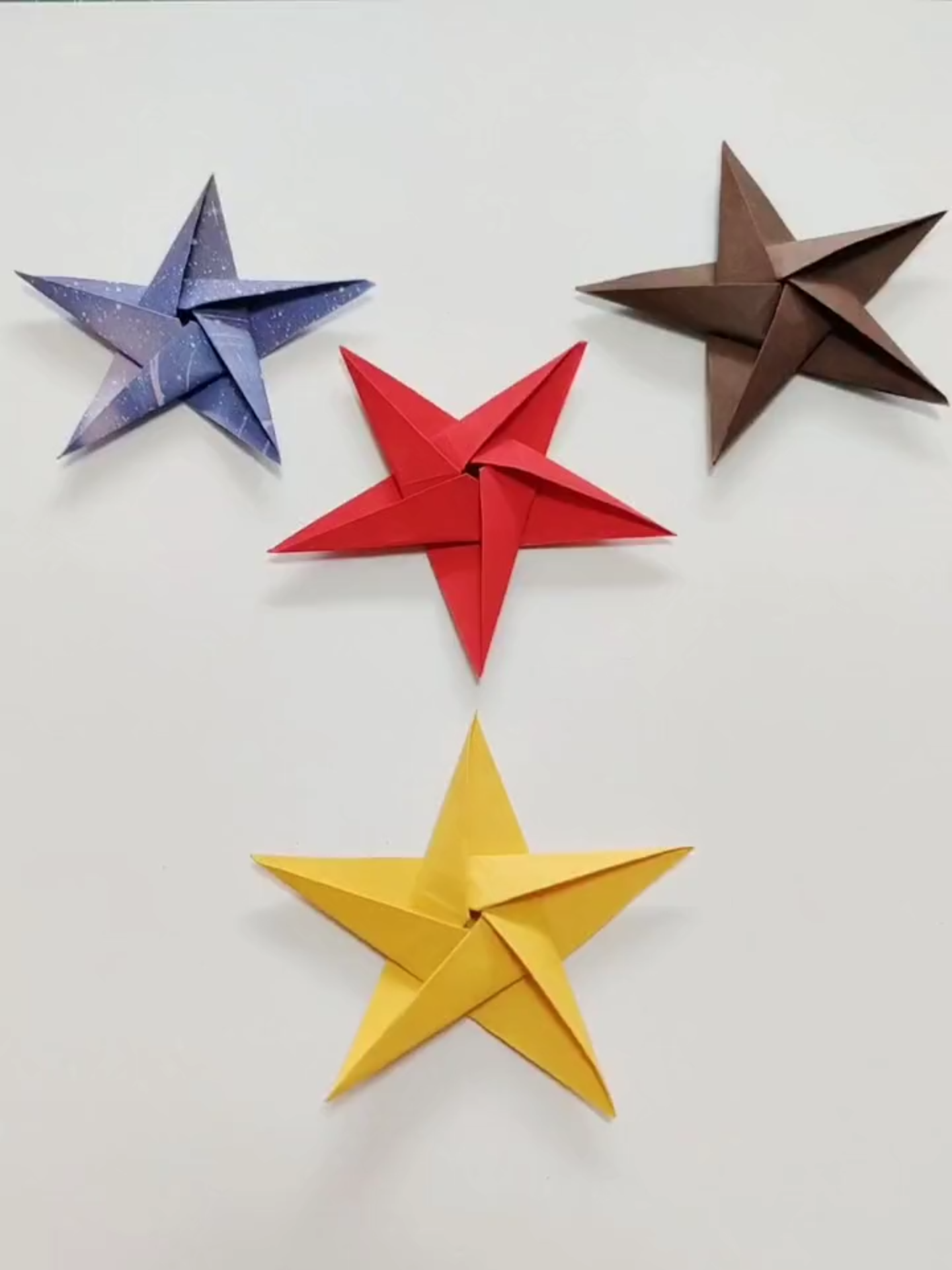 Cách gấp ngôi sao 5 cánh mới #origami #dyi #kati