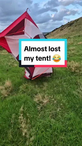 A little bit windy in Wales today 😅 #camping #Outdoors #wildcamping #storm #windy #msr #tentlife #funnyvideo 