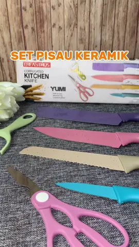 Pisau Set Kerapik Multi Fungsi #pisau #pisauset #pisausetkeramik #pisaumurah #pisaudapur #peralatanrumahtangga✨ 
