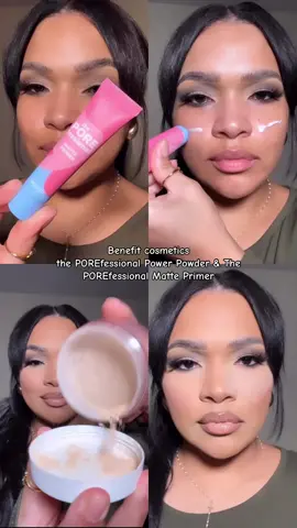 @Benefit Cosmetics The POREfessional Power Powder & The POREfessional Matte Primer 🤍 #fyp #foryour #benefitcosmetics 