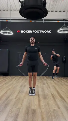 🥊 Boxer Footwork..OH Yess!! Save this for later 💪 💫 Rope I use by @timelessjump  📚 Join our jumprope skool to master over 100+ skills (link in bio)  #jumprope #skipping #boxer 