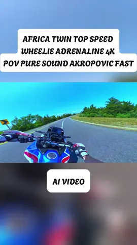 AFRICA TWIN TOP SPEED WHEELIE ADRENALINE 4K POV PURE SOUND AKROPOVIC FAST (3)