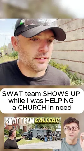SWAT team SHOWS UP while I was HELPING a CHURCH in need #lawncare 