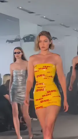 NEW! Gigi Hadid walking for Vetements SS25. #gigihadid #catwalk #Runway #models #nlsmodels 