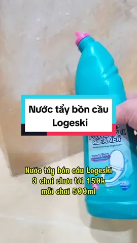 nước tẩy bồn cầu Logeski mỗi chai 500ml dùng ổn áp luôn nè,dùng an toàn lành tính nha #dogiadung  #dodientu  #logeski  #review  #lekhachai 