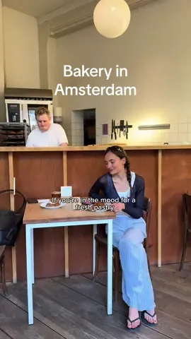 One of my favorite spots in amsterdam for a morning pastry and coffee #amsterdamguide #amsterdam #coffeevibes #cafevibes #amsterdamlife #amsterdamfood 