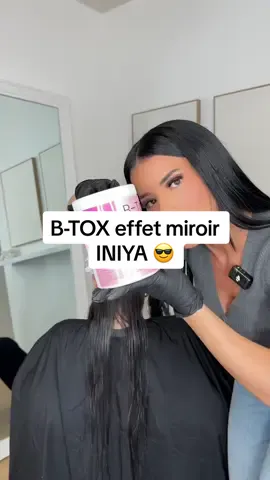 J’espère qu’elle ne va pas regretter 😳 ce qui est sûr, c’est qu’elle va briller 😎. Tu peux profiter de mon code CG40 qui t’offre -40 % sur tous les produits INIYA professionnel  #lissage #botox #btox #cheveux #cheveuxabime #collab 