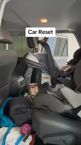 I woke up today thinking I need to deep clean EVERYTHING so I started with a car reset. Still have to do the whole house 🫣 #carcleaning #momlife #toddlermom 