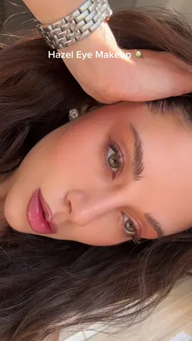 Hazel eye makeup! 🪐🤎🧸🥑 
